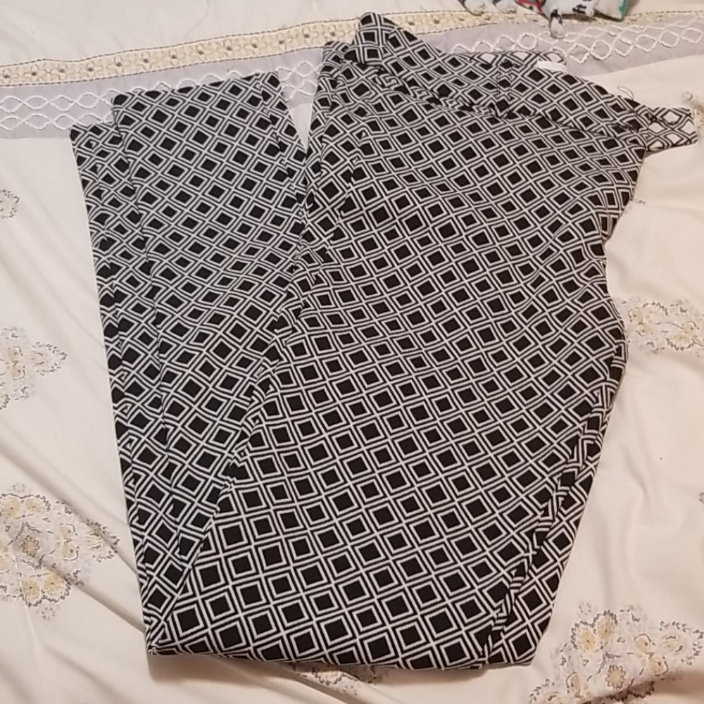 Patterned Dress Pants